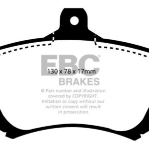 EBC Redstuff sprednje zavorne ploščice za Smart Forfour, Mitsubishi Carisma