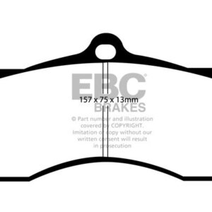 EBC Redstuff sprednje zavorne ploščice za Chevrolet Corvette, Chevrolet Camaro