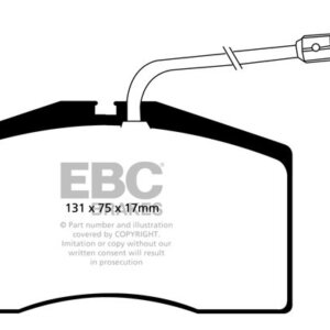 EBC Redstuff sprednje zavorne ploščice za VW Phaeton, Audi A8