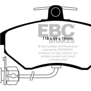EBC Redstuff sprednje zavorne ploščice za Audi A4