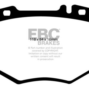 EBC Redstuff sprednje zavorne ploščice za Mercedes-Benz CL