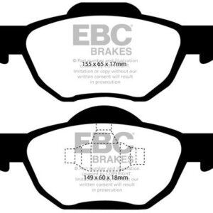EBC Redstuff sprednje zavorne ploščice za Honda Accord