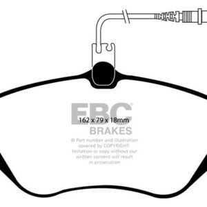 EBC Redstuff sprednje zavorne ploščice za Peugeot 407