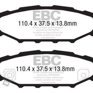 EBC Redstuff zadnje zavorne ploščice za Subaru Outback, Subaru Forester