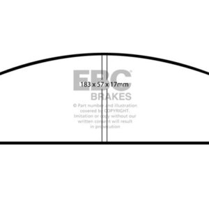 EBC Redstuff sprednje zavorne ploščice za Chrysler 200, Dodge Caliber