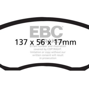 EBC Redstuff sprednje zavorne ploščice za Subaru Forester, Toyota GT 86