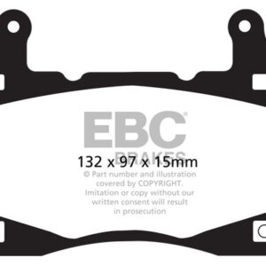 EBC Redstuff sprednje zavorne ploščice za Chevrolet Camaro