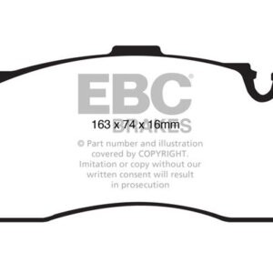 EBC Redstuff sprednje zavorne ploščice za BMW 1, Mini Mini