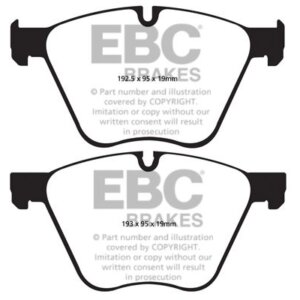 EBC Redstuff sprednje zavorne ploščice za BMW 5 Gran Turismo, BMW 7