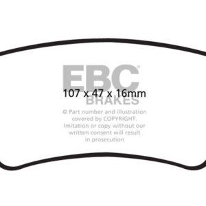 EBC Redstuff zadnje zavorne ploščice za Cadillac XTS, Opel Insignia