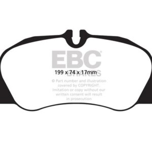 EBC Redstuff sprednje zavorne ploščice za Porsche Boxster, Porsche Cayman