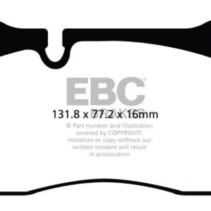 EBC Redstuff sprednje zavorne ploščice za Audi TT, Cupra Formentor