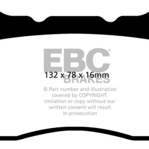 EBC Redstuff sprednje zavorne ploščice za Opel Astra, Opel Insignia
