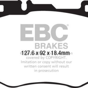 EBC Redstuff sprednje zavorne ploščice za Mercedes-Benz E-Class, Mercedes-Benz C-Class