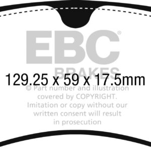 EBC Redstuff zadnje zavorne ploščice za Audi A5, Audi A7
