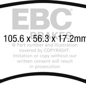 EBC Redstuff zadnje zavorne ploščice za Audi RSQ3