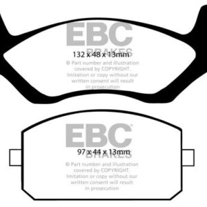 EBC Ultimax sprednje zavorne ploščice za Toyota Tercel, Toyota Starlet