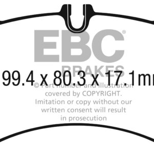 EBC Redstuff sprednje zavorne ploščice za Porsche 911, Porsche 718