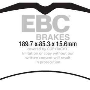 EBC Redstuff sprednje zavorne ploščice za Ford Mustang