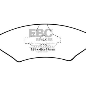 EBC Redstuff zadnje zavorne ploščice za Ferrari Mondial