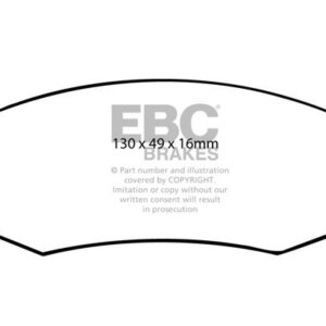 EBC Redstuff sprednje zavorne ploščice za Datsun Cedric, Nissan Bluebird