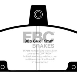 EBC Ultimax sprednje zavorne ploščice za Renault 5, Renault 12