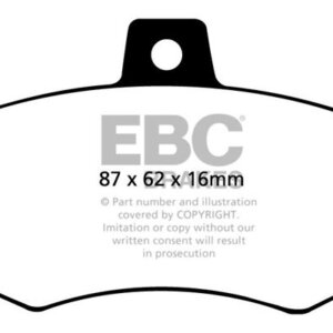 EBC Ultimax zadnje zavorne ploščice za Audi V8, Ford Escort