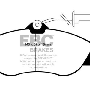EBC Redstuff sprednje zavorne ploščice za Ford Escort, Audi Quattro