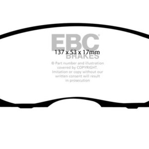 EBC Redstuff sprednje zavorne ploščice za Nissan Maxima, Nissan Silvia