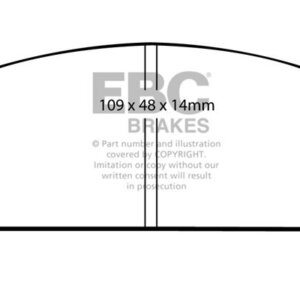 EBC Ultimax sprednje zavorne ploščice za Mitsubishi Lancer