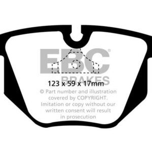 EBC Redstuff zadnje zavorne ploščice za BMW 5