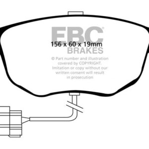 EBC Redstuff sprednje zavorne ploščice za Ford Scorpio, Ford Sierra