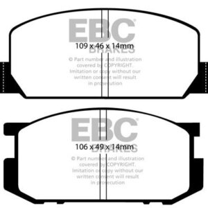 EBC Ultimax sprednje zavorne ploščice za Toyota Carina