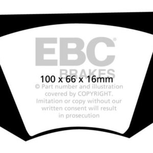 EBC Yellowstuff sprednje zavorne ploščice za Triumph TR3