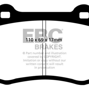 EBC Yellowstuff sprednje zavorne ploščice za Alfa Romeo 156, FIAT Coupe