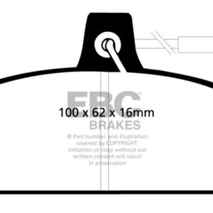 EBC Ultimax sprednje zavorne ploščice za SEAT Ronda, Autobianchi A112