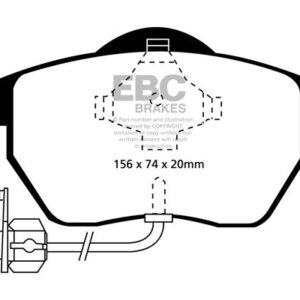 EBC Yellowstuff sprednje zavorne ploščice za VW Sharan, Ford Galaxy