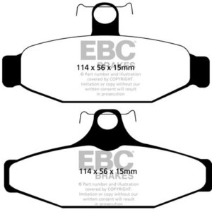 EBC Yellowstuff zadnje zavorne ploščice za Chevrolet Corvette, Aston Martin Virage