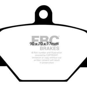 EBC Yellowstuff sprednje zavorne ploščice za Smart Fortwo, Smart Roadster