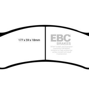 EBC Yellowstuff sprednje zavorne ploščice za Chevrolet Astro, Cadillac Escalade
