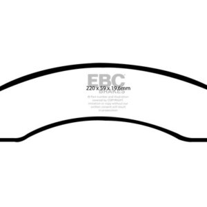 EBC Yellowstuff sprednje zavorne ploščice za Dodge RAM