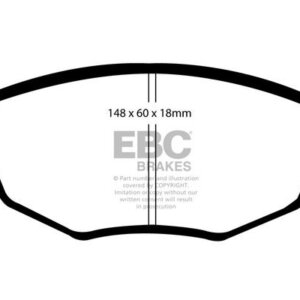 EBC Yellowstuff sprednje zavorne ploščice za Ford Mondeo, Jaguar X-Type