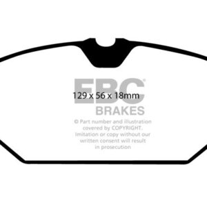 EBC Yellowstuff sprednje zavorne ploščice za Renault Megane, Renault Clio