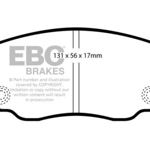 EBC Yellowstuff sprednje zavorne ploščice za Mazda 6