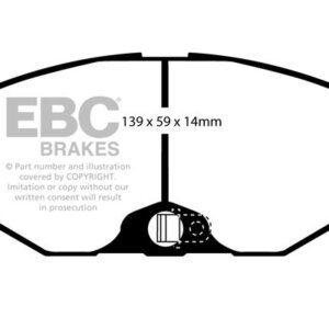 EBC Yellowstuff sprednje zavorne ploščice za Nissan MAXIMA (aliases: MAXIMA QX)