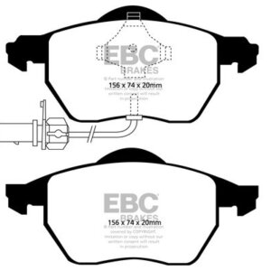 EBC Yellowstuff sprednje zavorne ploščice za Seat Exeo, SEAT Exeo