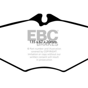 EBC Yellowstuff sprednje zavorne ploščice za Mercedes-Benz E-Class