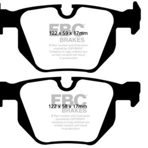 EBC Yellowstuff zadnje zavorne ploščice za BMW 5, BMW 6