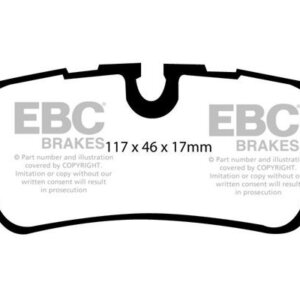 EBC Yellowstuff zadnje zavorne ploščice za Land Rover Range Rover, Land Rover Range Rover Sport