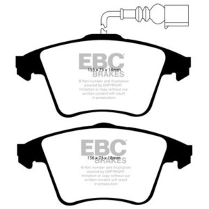 EBC Yellowstuff sprednje zavorne ploščice za VW Transporter
